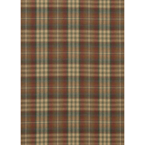 Mulberry Festival Nevis - Red/green upholstery fabric swatch