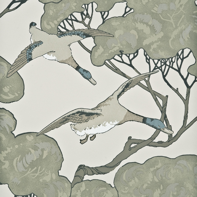 MULBERRY FLYING DUCKS - SILVER/TAUPE FG066.J80.0
