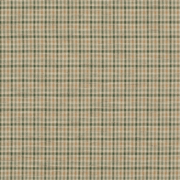 MULBERRY ICONS FABRICS BABINGTON CHECK - GREEN/SAND FD810.S25.0