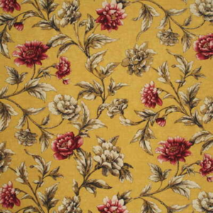 Mulberry Living Legends Gilded Peony - Soft Yellow/pink upholstery fabric swatch