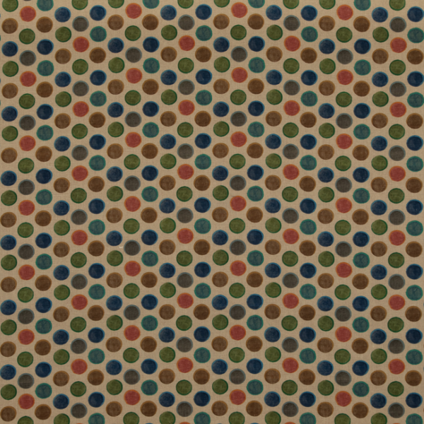 MULBERRY LONG WEEKEND CROQUET - TEAL upholstery fabric swatch for sample-first furniture planning