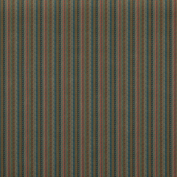 MULBERRY LONG WEEKEND WILDE STRIPE - TEAL upholstery fabric swatch for sample-first furniture planning