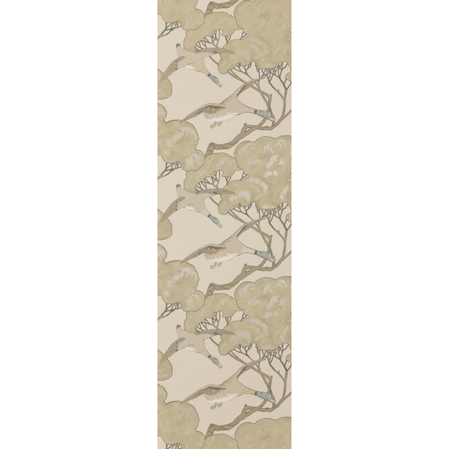 MULBERRY MODERN COUNTRY FLYING DUCKS - SILVER/TAUPE FG090.J80.0