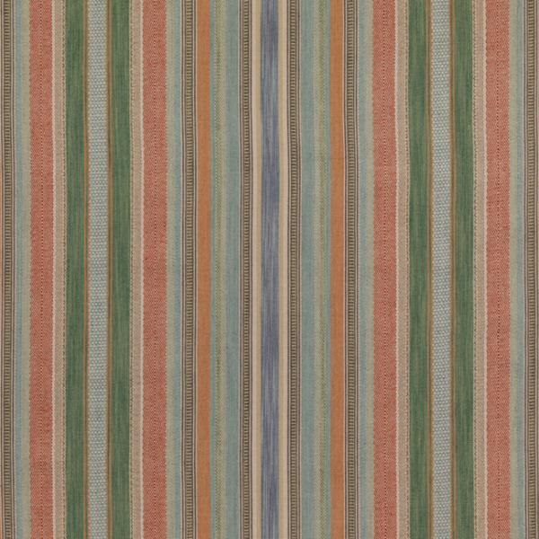 MULBERRY MODERN COUNTRY I RUSTIC STRIPE - SPICE upholstery fabric swatch for sample-first furniture planning