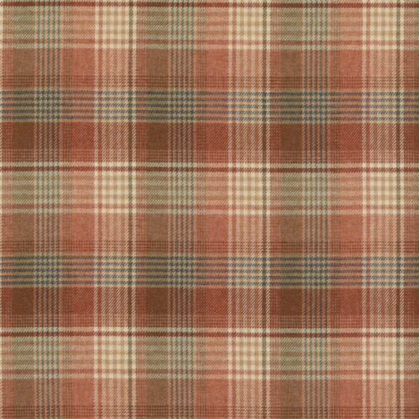 MULBERRY MULBERRY WOOLS IV BRAEMAR - RUSSET upholstery fabric swatch for sample-first furniture planning