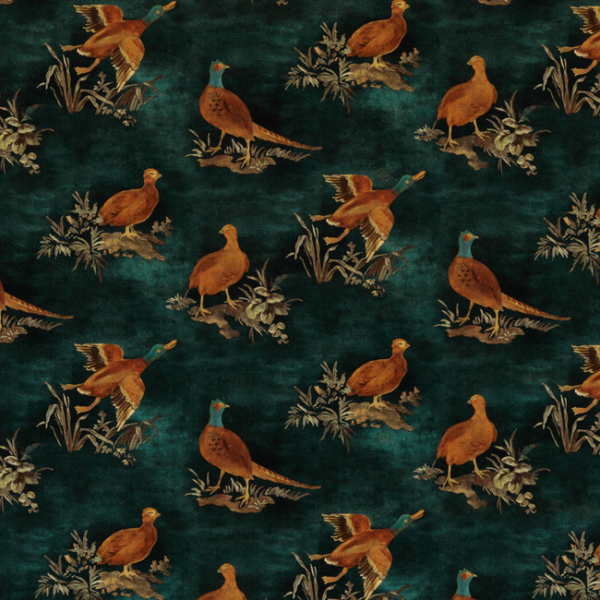 Mulberry GAME SHOW - TEAL upholstery fabric swatch for sample-first furniture planning