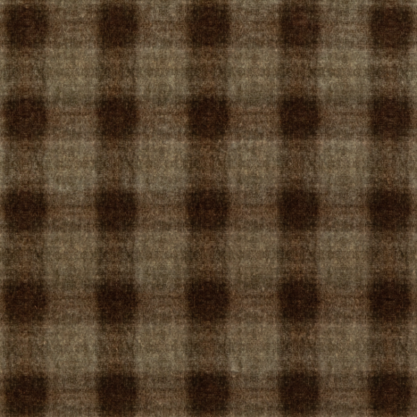 Mulberry HIGHLAND CHECK - WOODSMOKE upholstery fabric swatch for sample-first furniture planning