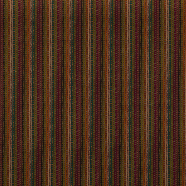 Mulberry WILDE STRIPE - PLUM upholstery fabric swatch for sample-first furniture planning