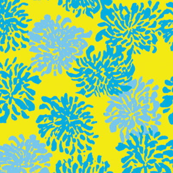 SEACLOTH MINI BLOOM - BUTTERCUP upholstery fabric swatch for sample-first furniture planning