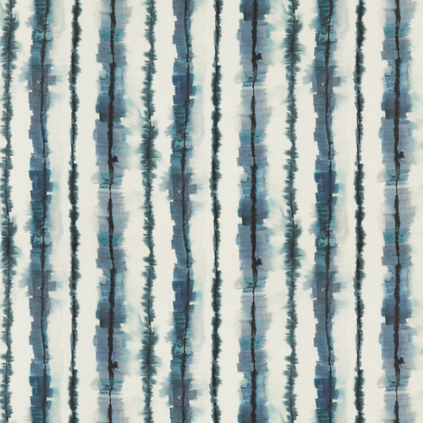 THREADS MORO FICHETO - INDIGO upholstery fabric swatch for sample-first furniture planning