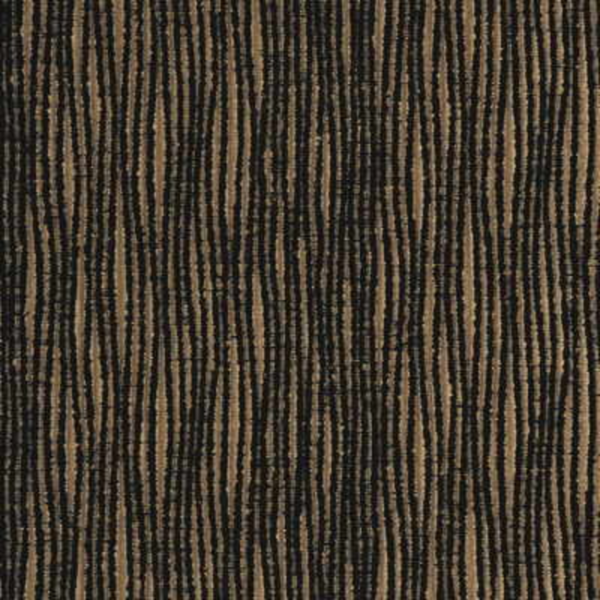 Threads URBANE - BLACK/GOLD upholstery fabric swatch for sample-first furniture planning