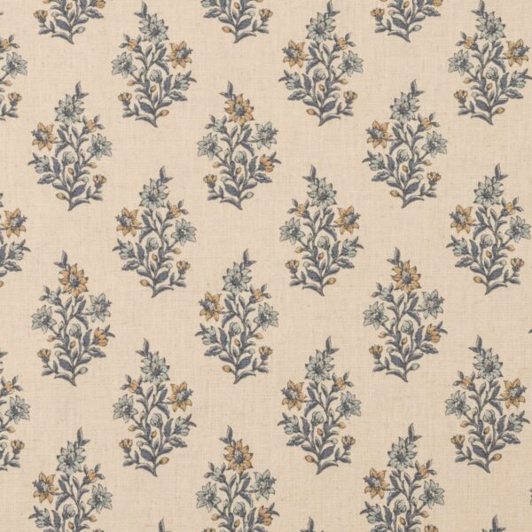 United Fabrics Clara 13 Bluebell upholstery fabric swatch for sample-first furniture planning