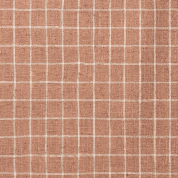 United Fabrics Cottage Check 52 Rosie upholstery fabric swatch for sample-first furniture planning