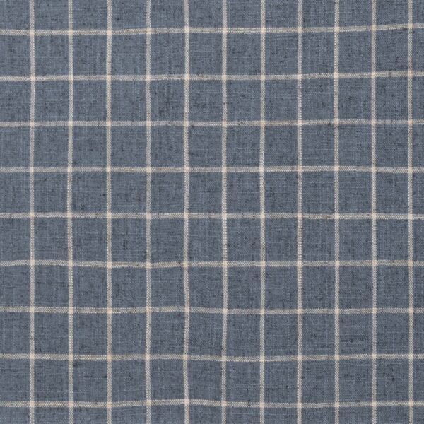 United Fabrics Cottage Check 61 Thistle upholstery fabric swatch for sample-first furniture planning