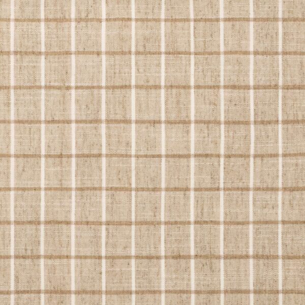 United Fabrics Cottage Check 75 Wren upholstery fabric swatch for sample-first furniture planning