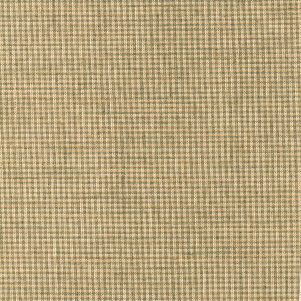 United Fabrics Gingham 21 Ivy upholstery fabric swatch for sample-first furniture planning