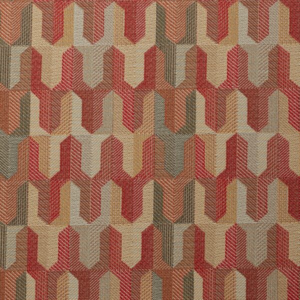 United Fabrics Kazoo 25 Firecracker upholstery fabric swatch for sample-first furniture planning