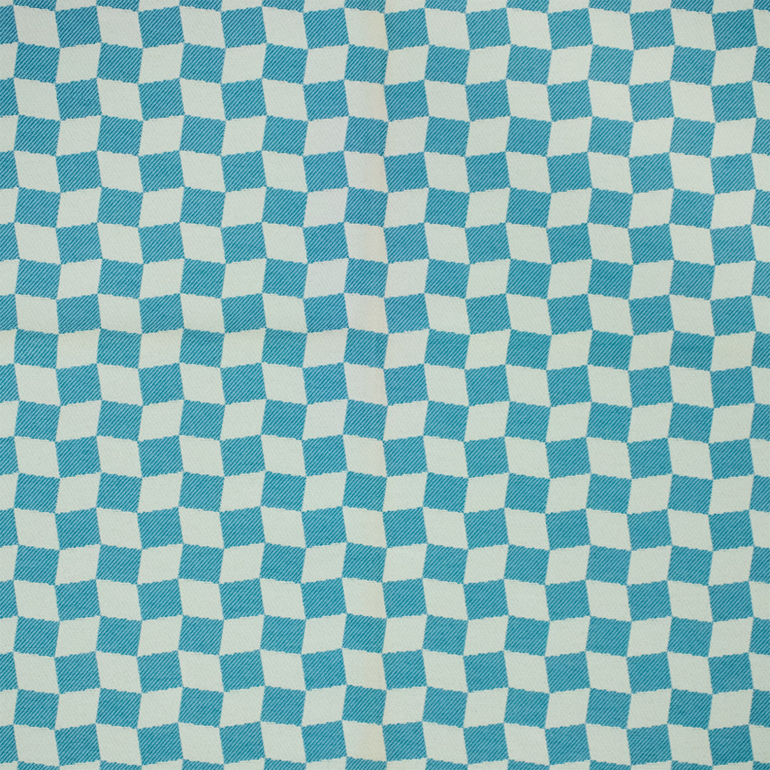 Greenhouse Fabrics F6244 Teal white outdoor fabric swatch