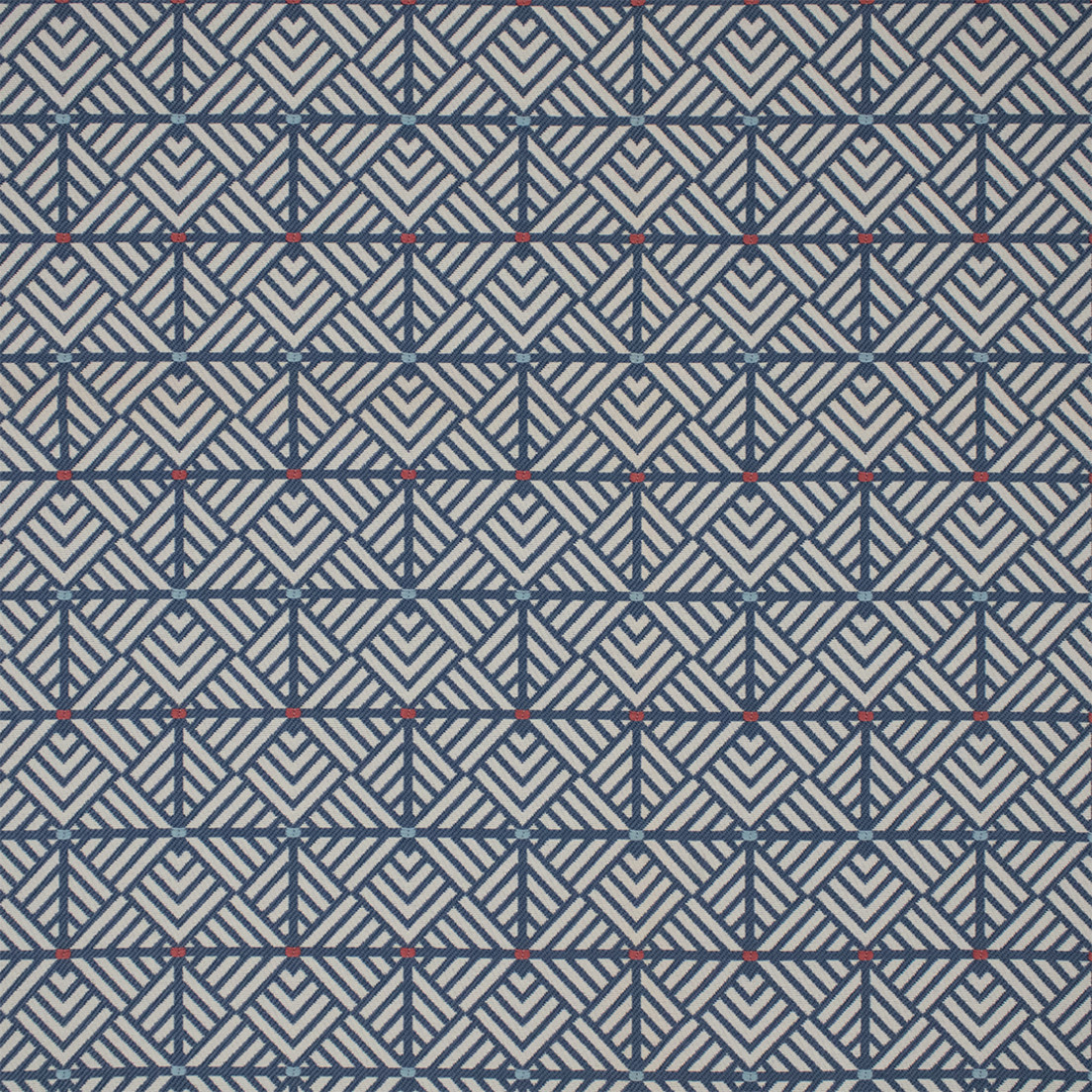 Greenhouse Fabrics F6247 Sea white outdoor fabric swatch
