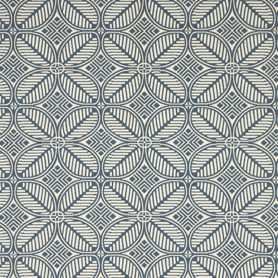 Greenhouse Fabrics F6249 Azure white outdoor fabric swatch