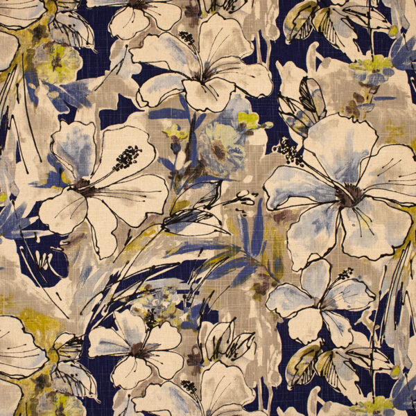 Greenhouse Fabrics F6332 Indigo upholstery fabric swatch for sample-first furniture planning