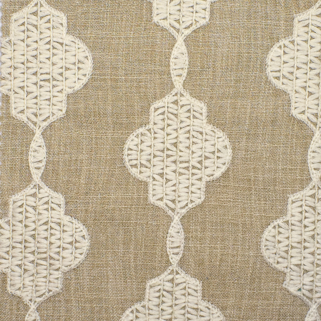 Greenhouse Fabrics S3896 Pearl neutral window fabric swatch