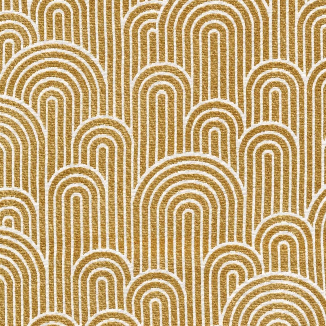 Greenhouse Fabrics S5325 Saffron gold upholstery fabric swatch