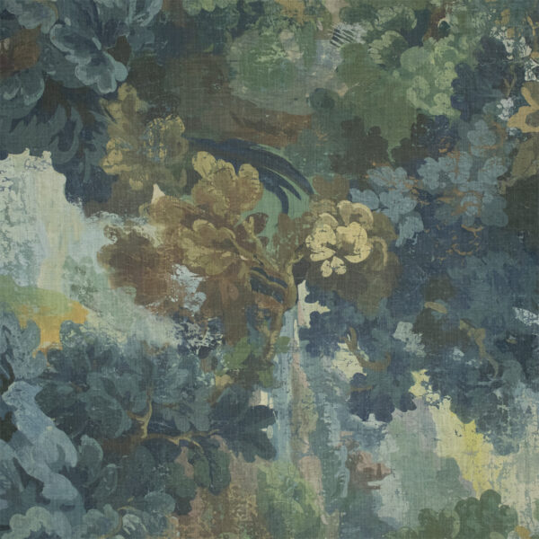 Greenhouse Fabrics S7175 Bowery Blue upholstery fabric swatch for sample-first furniture planning