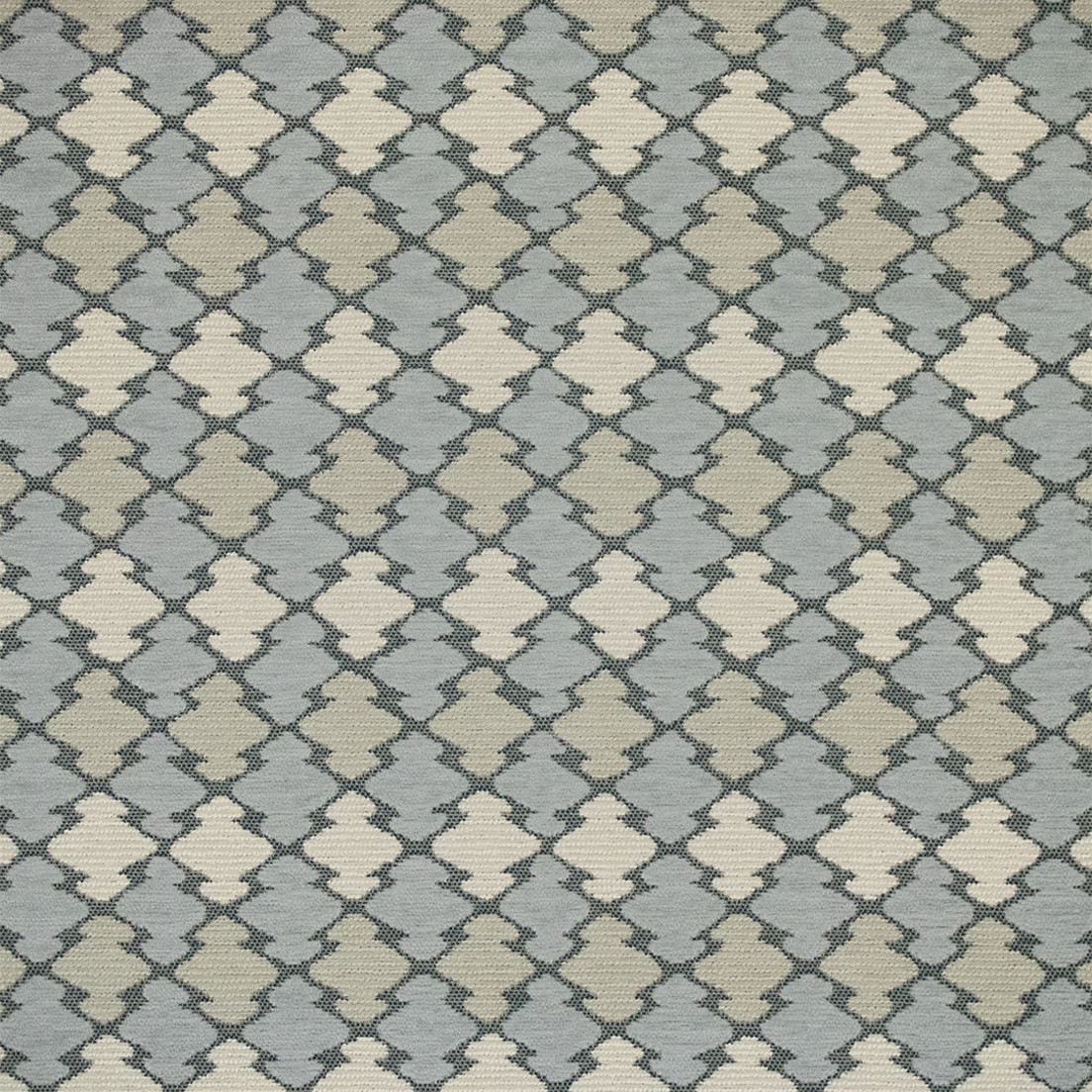 Greenhouse Fabrics S7235 Blizzard blue upholstery fabric swatch