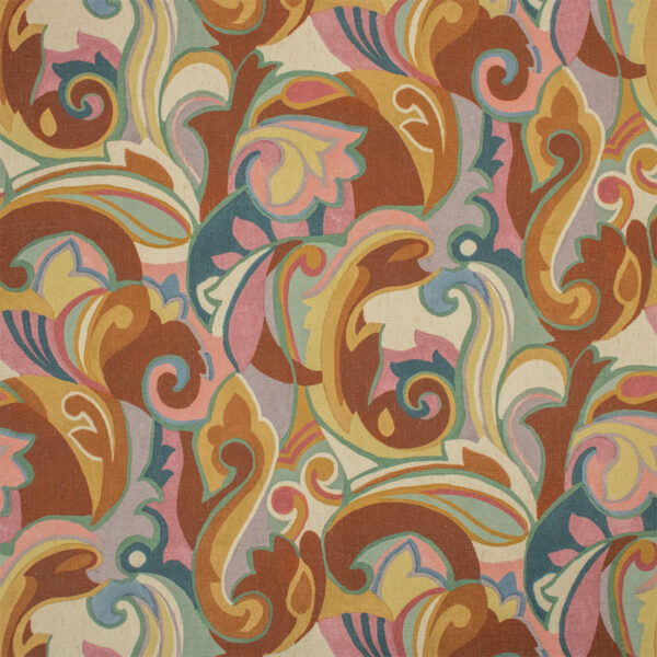 Greenhouse Fabrics S7268 Henna upholstery fabric swatch for sample-first furniture planning