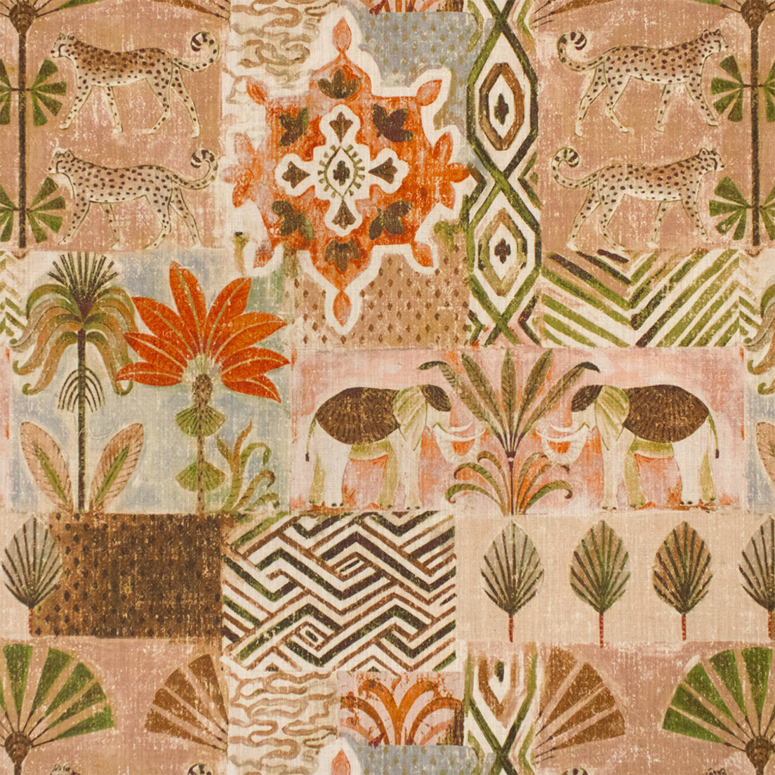 Greenhouse Fabrics S7273 Sienna orange multipurpose fabric swatch