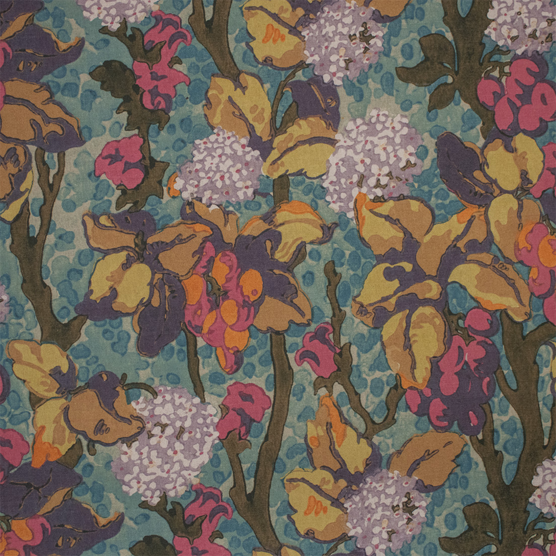 Greenhouse Fabrics S7277 Cyan purple multipurpose fabric swatch