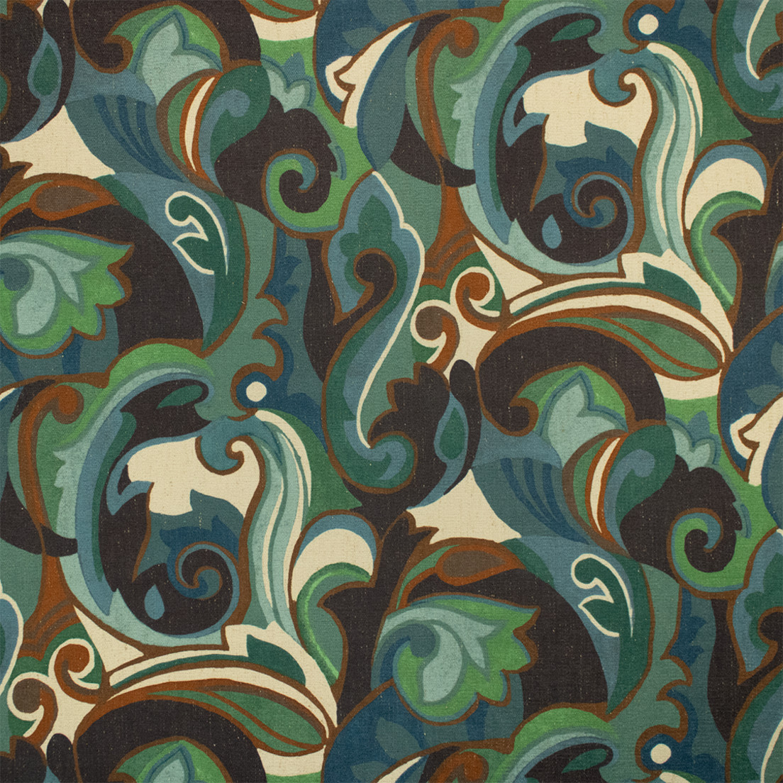 Greenhouse Fabrics S7305 Rainforest green upholstery fabric swatch