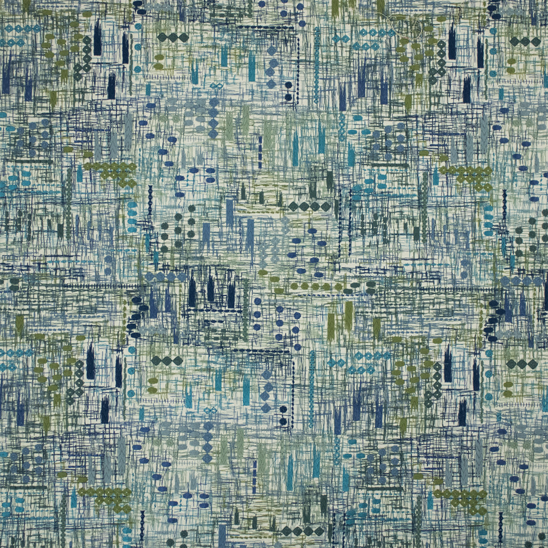 Greenhouse Fabrics S7314 Azure white multipurpose fabric swatch