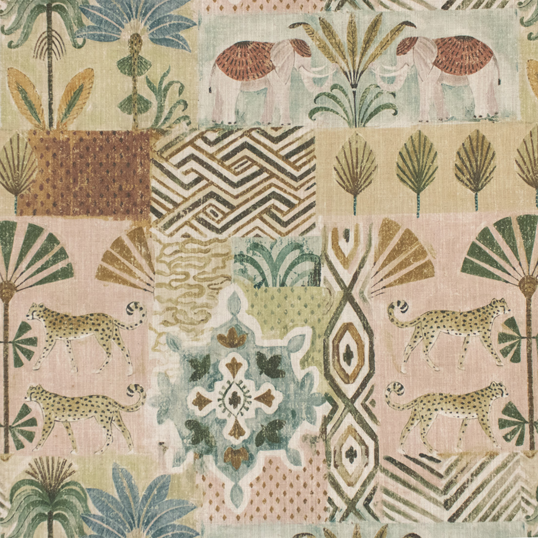 Greenhouse Fabrics S7319 Desert green multipurpose fabric swatch