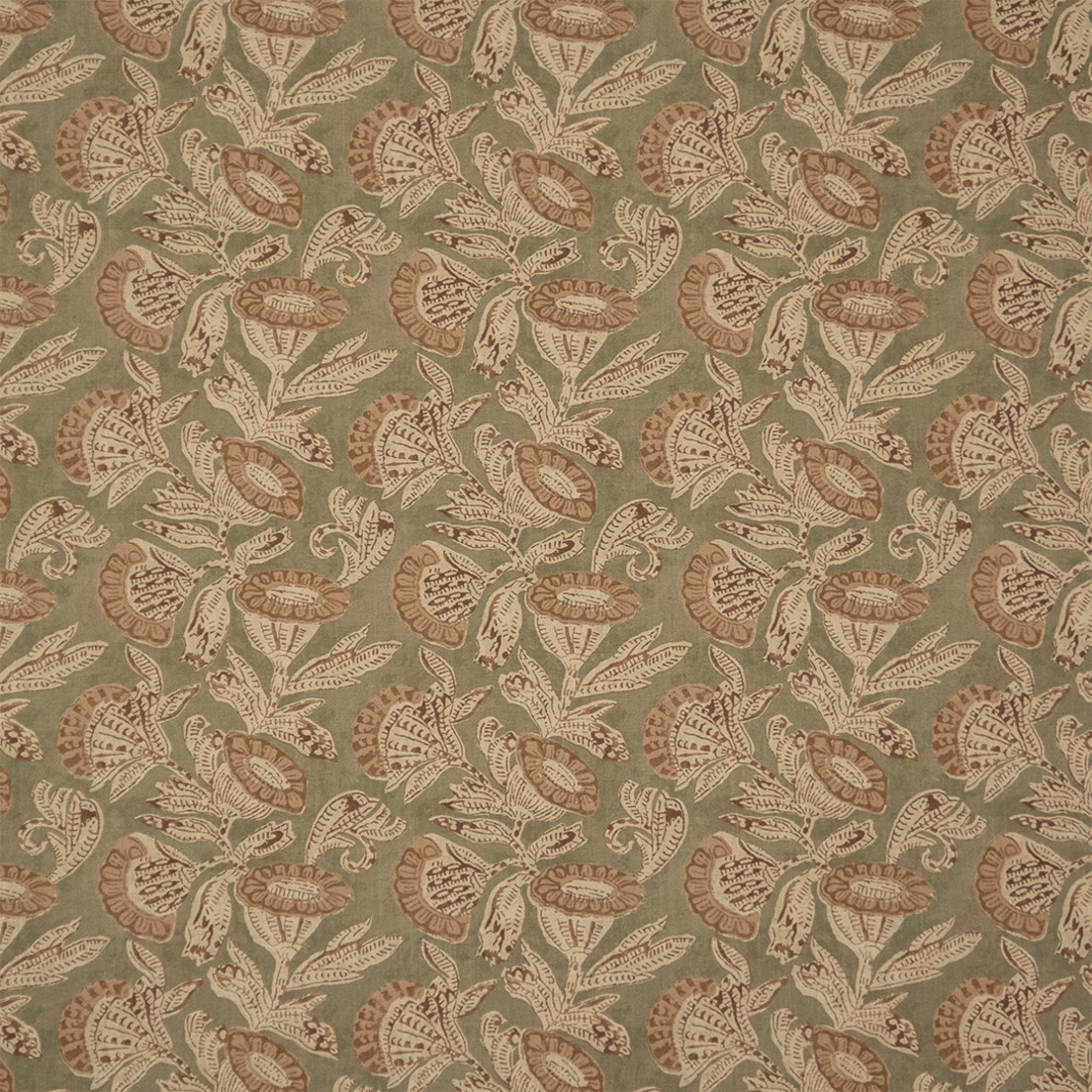 Greenhouse Fabrics S7374 Umber green multipurpose fabric swatch