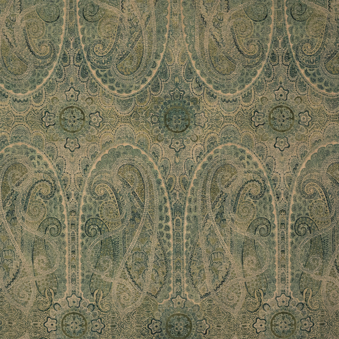 Greenhouse Fabrics S7476 Juniper teal multipurpose fabric swatch