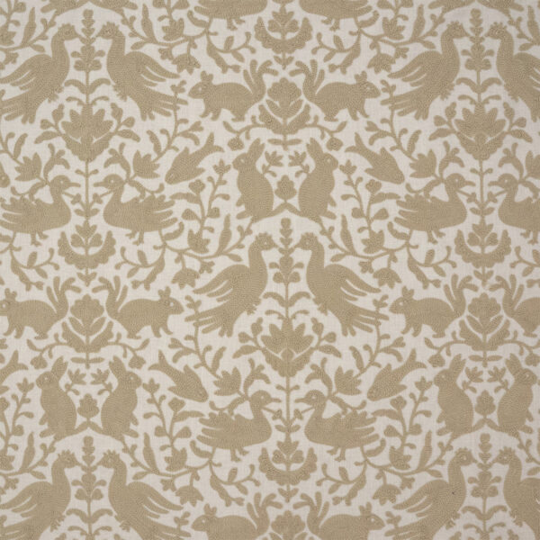 Greenhouse Fabrics S7549 Ivory upholstery fabric swatch for sample-first furniture planning