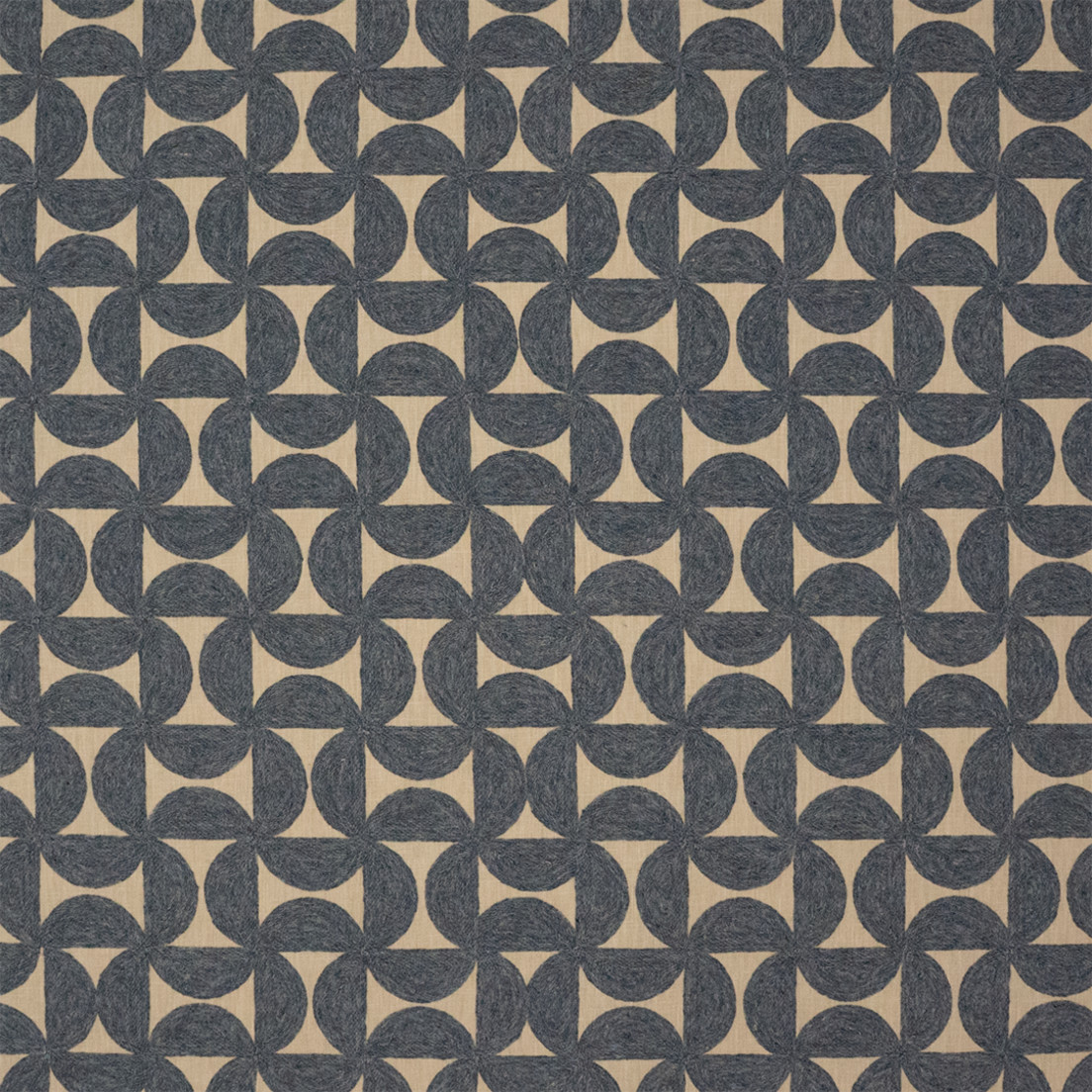 Greenhouse Fabrics S7573 Indigo blue multipurpose fabric swatch