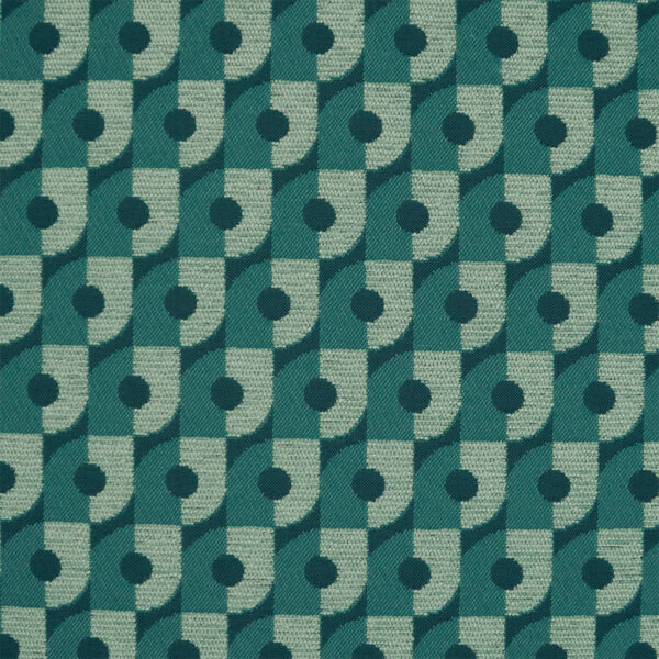 Greenhouse Fabrics S7663 Teal Blue upholstery fabric swatch for sample-first furniture planning
