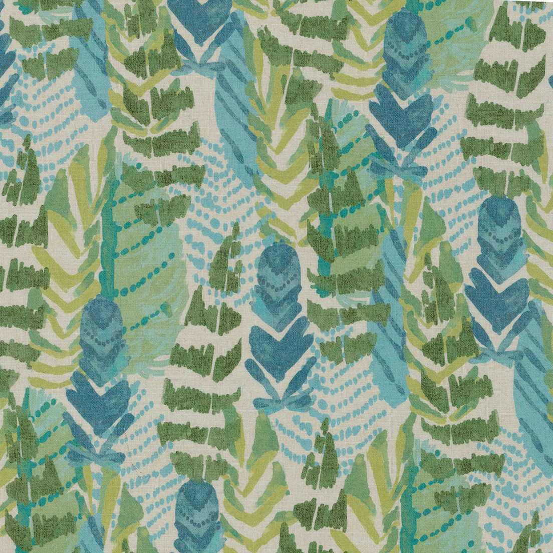 Greenhouse Fabrics S7841 Seaglass white multipurpose fabric swatch