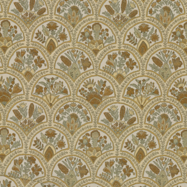 Greenhouse Fabrics S7854 Buttercream upholstery fabric swatch for sample-first furniture planning