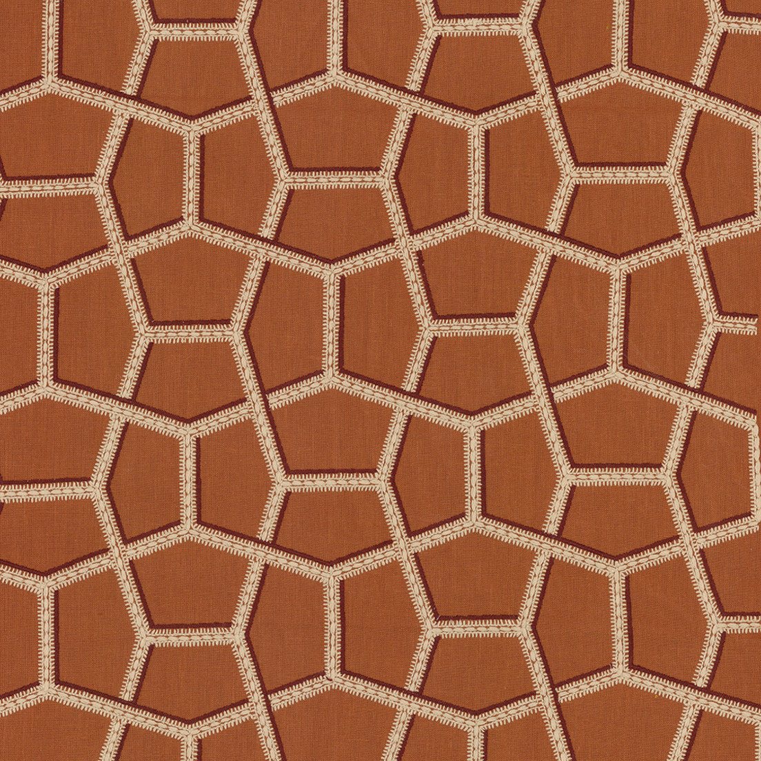Greenhouse Fabrics S7879 Clay white upholstery fabric swatch