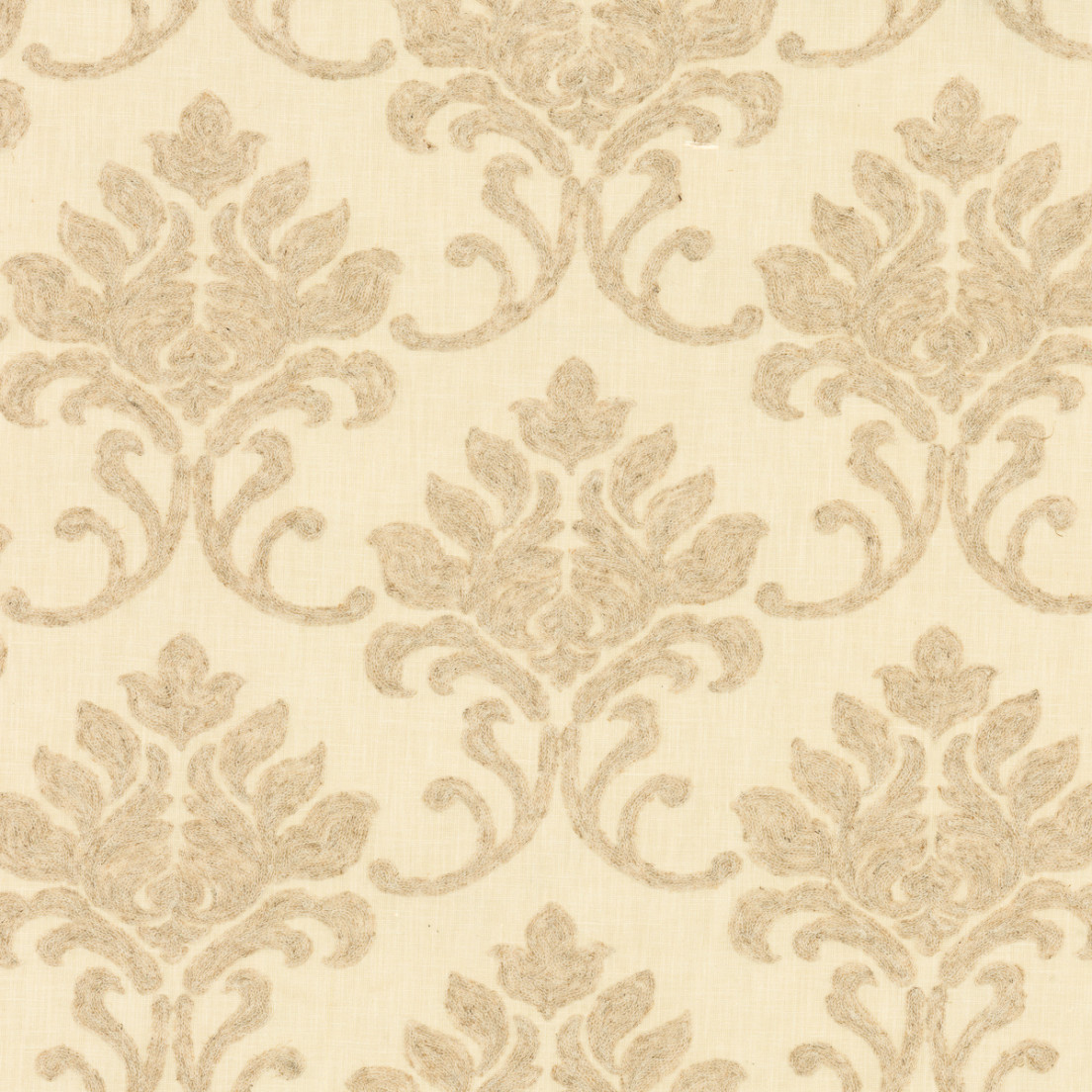 Greenhouse Fabrics S7891 Vanilla neutral window fabric swatch