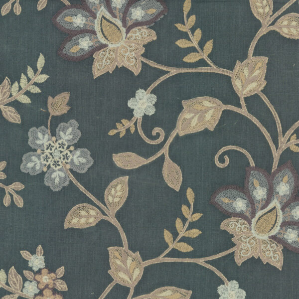 Greenhouse Fabrics S7976 Indigo upholstery fabric swatch for sample-first furniture planning