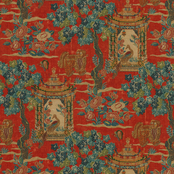 Greenhouse Fabrics S7880 Persimmon upholstery fabric swatch for sample-first furniture planning