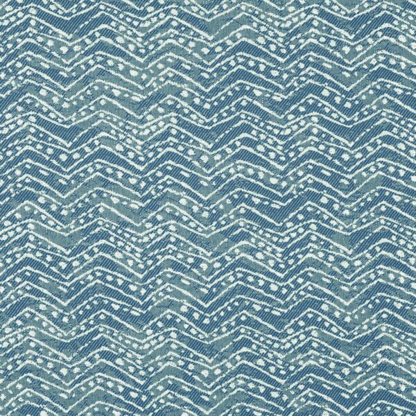 Greenhouse Fabrics F4160 Batik Blue upholstery fabric swatch for sample-first furniture planning