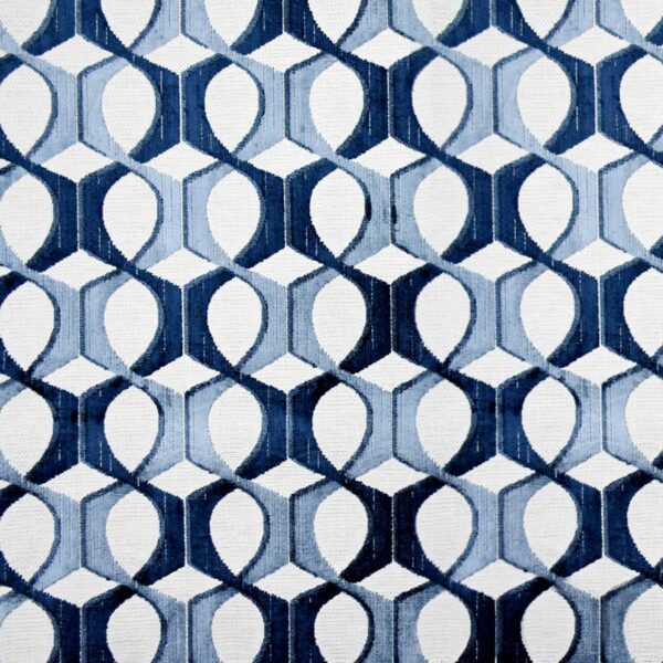 Greenhouse Fabrics S4828 Indigo upholstery fabric swatch for sample-first furniture planning