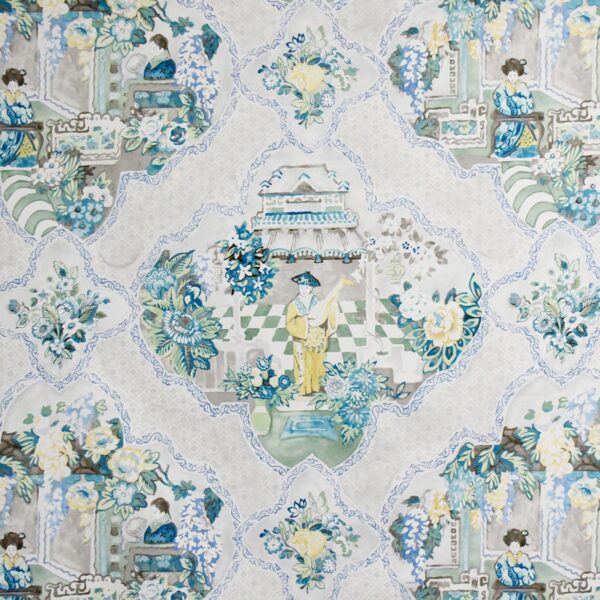 Greenhouse Fabrics S5254 Tea Green upholstery fabric swatch for sample-first furniture planning