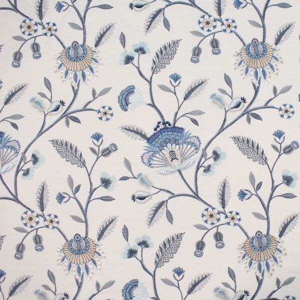 Greenhouse Fabrics S5819 Dream Blue upholstery fabric swatch for sample-first furniture planning